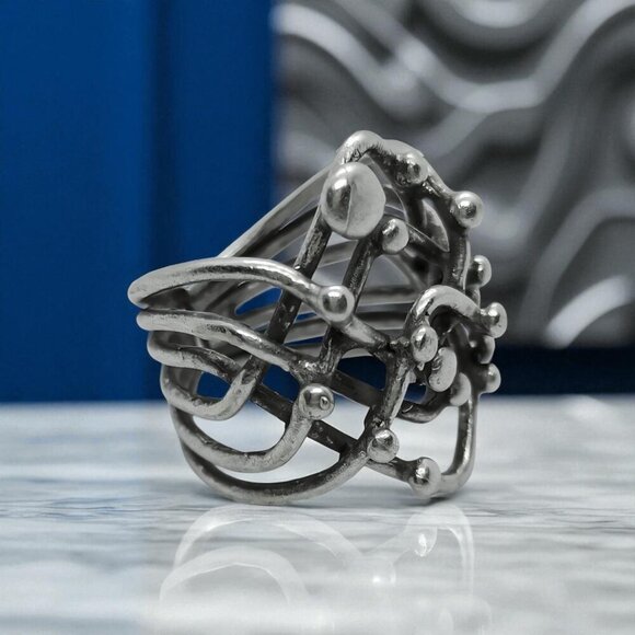 🆕️Turkish Handcrafted Adjustable Zamak Ring | Artisanal Design from Istanbul 💍 - Picture 8 of 13